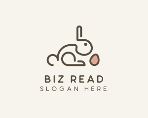 Bunny Rabbit Egg logo design