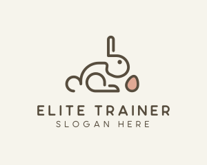 Bunny Rabbit Egg logo design