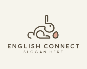 Bunny Rabbit Egg logo design