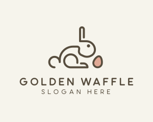 Bunny Rabbit Egg logo design