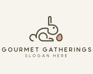 Bunny Rabbit Egg logo design