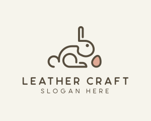 Bunny Rabbit Egg logo design