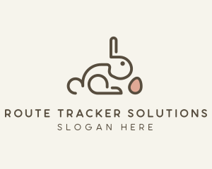 Bunny Rabbit Egg logo design