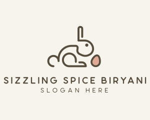 Bunny Rabbit Egg logo design