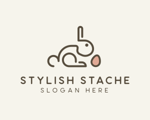 Bunny Rabbit Egg logo design