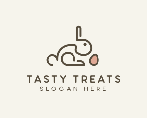 Bunny Rabbit Egg logo design