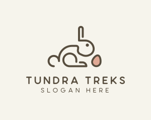 Bunny Rabbit Egg logo design