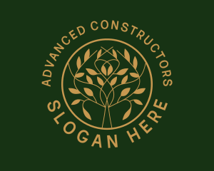 Organic Boutique Tree  logo design