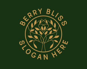 Organic Boutique Tree  logo design