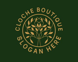 Organic Boutique Tree  logo design