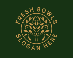 Organic Boutique Tree  logo design