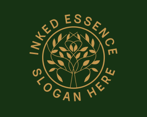 Organic Boutique Tree  logo design