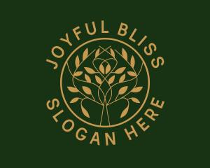 Organic Boutique Tree  logo design