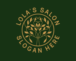 Organic Boutique Tree  logo design