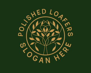 Organic Boutique Tree  logo design