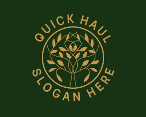 Organic Boutique Tree  logo design