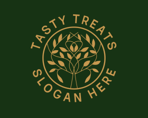 Organic Boutique Tree  logo design