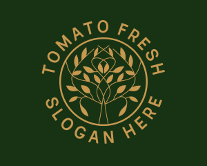 Organic Boutique Tree  logo design