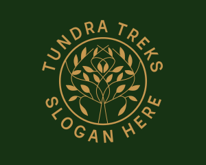 Organic Boutique Tree  logo design