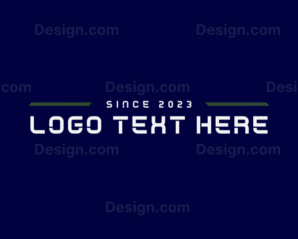 Futuristic Electronic Tech Logo