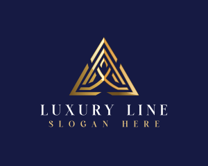 Luxury Pyramid Triangle logo design