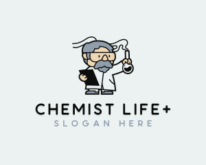 Laboratory Chemist Science logo design