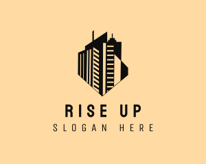 High Rise Office Space Building logo design