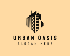 High Rise Office Space Building logo design