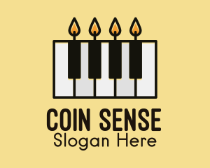 Candle Piano Keys  Logo