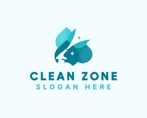 Sprayer Cleaning Sanitation logo design