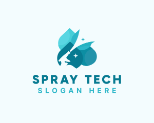 Sprayer Cleaning Sanitation logo design