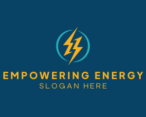 Lightning Power Energy logo design