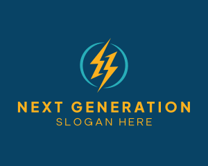 Lightning Power Energy logo design