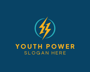 Lightning Power Energy logo design