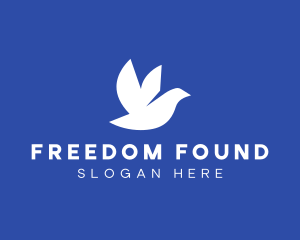 Dove Freedom Bird logo design