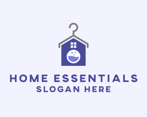 Home Laundry Washing logo design