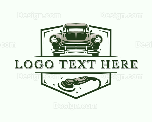 Retro Car Detailing Logo