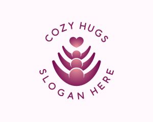 Family Love Hug logo design