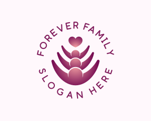 Family Love Hug logo design