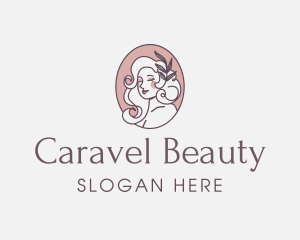 Woman Organic Beauty logo design