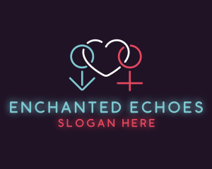 Erotic Heart Nightclub logo design