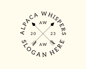 Hipster Fashion Arrow Studio logo design