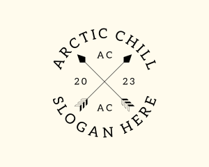 Hipster Fashion Arrow Studio logo design