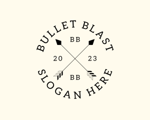 Hipster Fashion Arrow Studio logo design