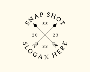 Hipster Fashion Arrow Studio logo design