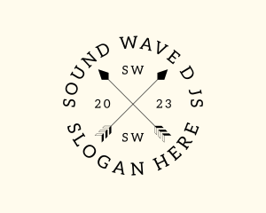 Hipster Fashion Arrow Studio logo design