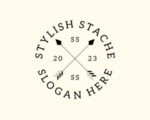 Hipster Fashion Arrow Studio logo design