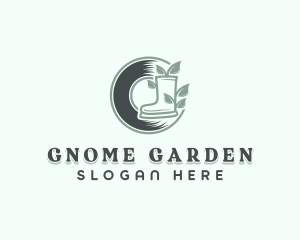 Garden Shoes Planting logo design