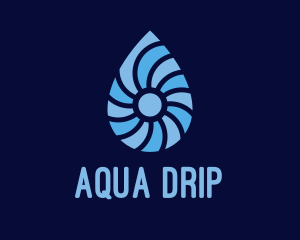 Distilled Water Drop  logo design