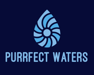 Distilled Water Drop  logo design